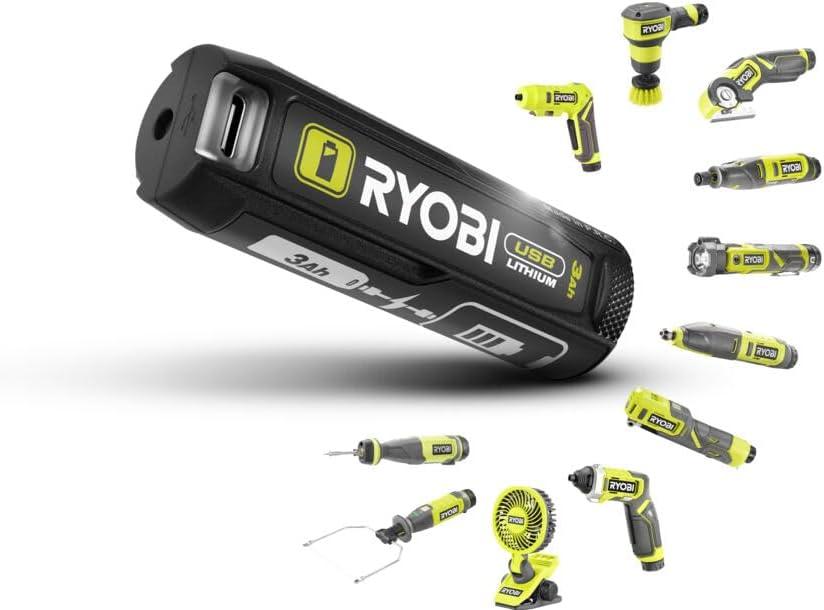 Ryobi RSDP4-120G 4V Cordless Pivoting Screwdriver (1 x 4V 2.0Ah)