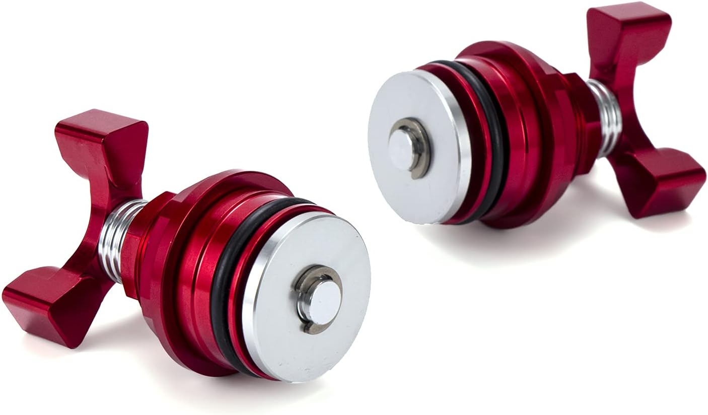 37mm Front Shock Absorber Screw Fork,Preload Adjusters Bolts Fit for Ninja 250 All Years Motorcycle Accessories Spare Part Red
