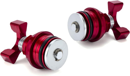 37mm Front Shock Absorber Screw Fork,Preload Adjusters Bolts Fit for Ninja 250 All Years Motorcycle Accessories Spare Part Red