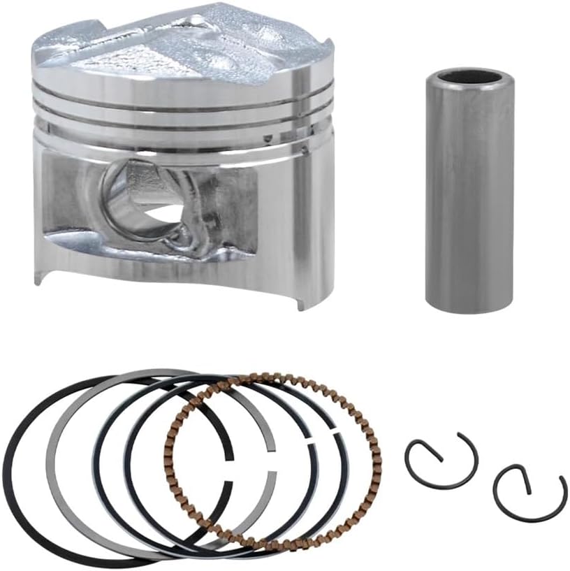 For FZ250 FZR250 1HX Motorcycle Engine Parts STD +25 +50 Cylinder Bore Size 48 48.25 48.50 mm Piston & Rings & Clips Spare parts(4 Sets 48.25mm)