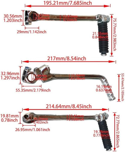 Motorcycle Kick Start Lever Motorcycle Pedal Kickstart Lever Starter Levers for 50cc-150cc Pit Dirt Bike Off Road Motocross Spare Parts