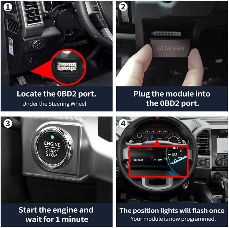 Remote Start Compatible with Ford F-150 2015 2016 2017 2018 2019 2020, || Plugs in to OBD2 Port || No Installation Required || （only Applicable 2015-2020 XLT car）