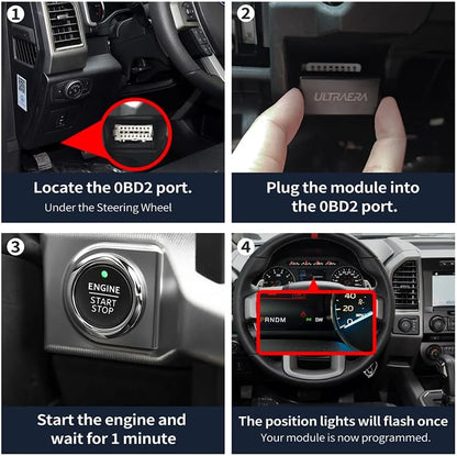Remote Start Compatible with Ford F-150 2015 2016 2017 2018 2019 2020, || Plugs in to OBD2 Port || No Installation Required || （only Applicable 2015-2020 XLT car）