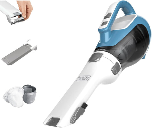 BLACK+DECKER dustbuster AdvancedClean Cordless Handheld Vacuum, Compact Home and Car Vacuum with Crevice Tool