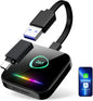 Wireless CarPlay Adapter & Android Auto Dongle – Plug & Play, Converts Wired to Wireless, Fast & Stable Connection, Compatible with iPhone iOS 10+, Android 11+ & 800+ Car Models (2016 & Newer)