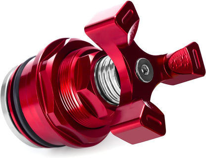 37mm Front Shock Absorber Screw Fork,Preload Adjusters Bolts Fit for Ninja 250 All Years Motorcycle Accessories Spare Part Red