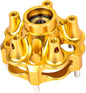 YIJU Front Brake Disc Wheel Hub Front Wheel Hub Spare Part Motorcycle Accessories Motorcycle Portable Front Wheel Hub Bearing Stud, gold