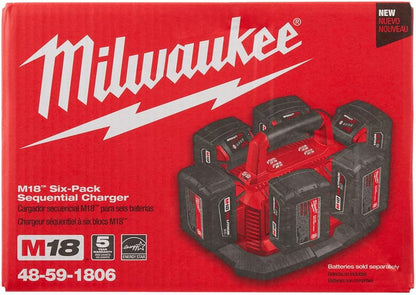 Milwaukee 48-59-1806 M18 Six Pack Sequential Charger
