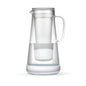 LifeStraw Home Water Pitcher, 7-Cup, White, Glass with Silicone Base, White, for Everyday Protection Against Bacteria, Parasites, Microplastics, Lead, Mercury, PFAS and a Variety of Chemicals