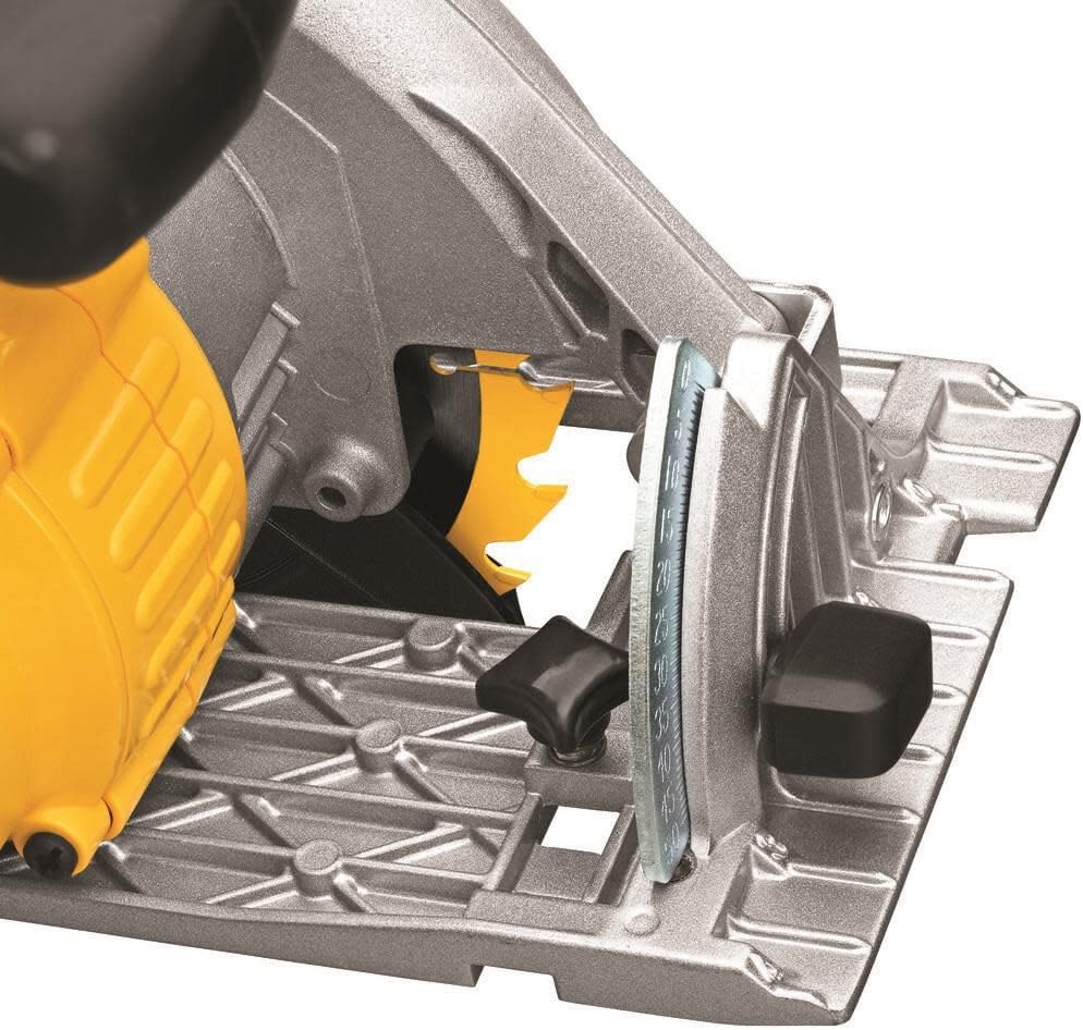 DEWALT 20V MAX Circular Saw, Cordless Sidewinder Style Portable, 6-1/2-Inch Blade, 5150 RPM, 0-50 Degree Bevel Capability, Battery Not Included (DCS391B)