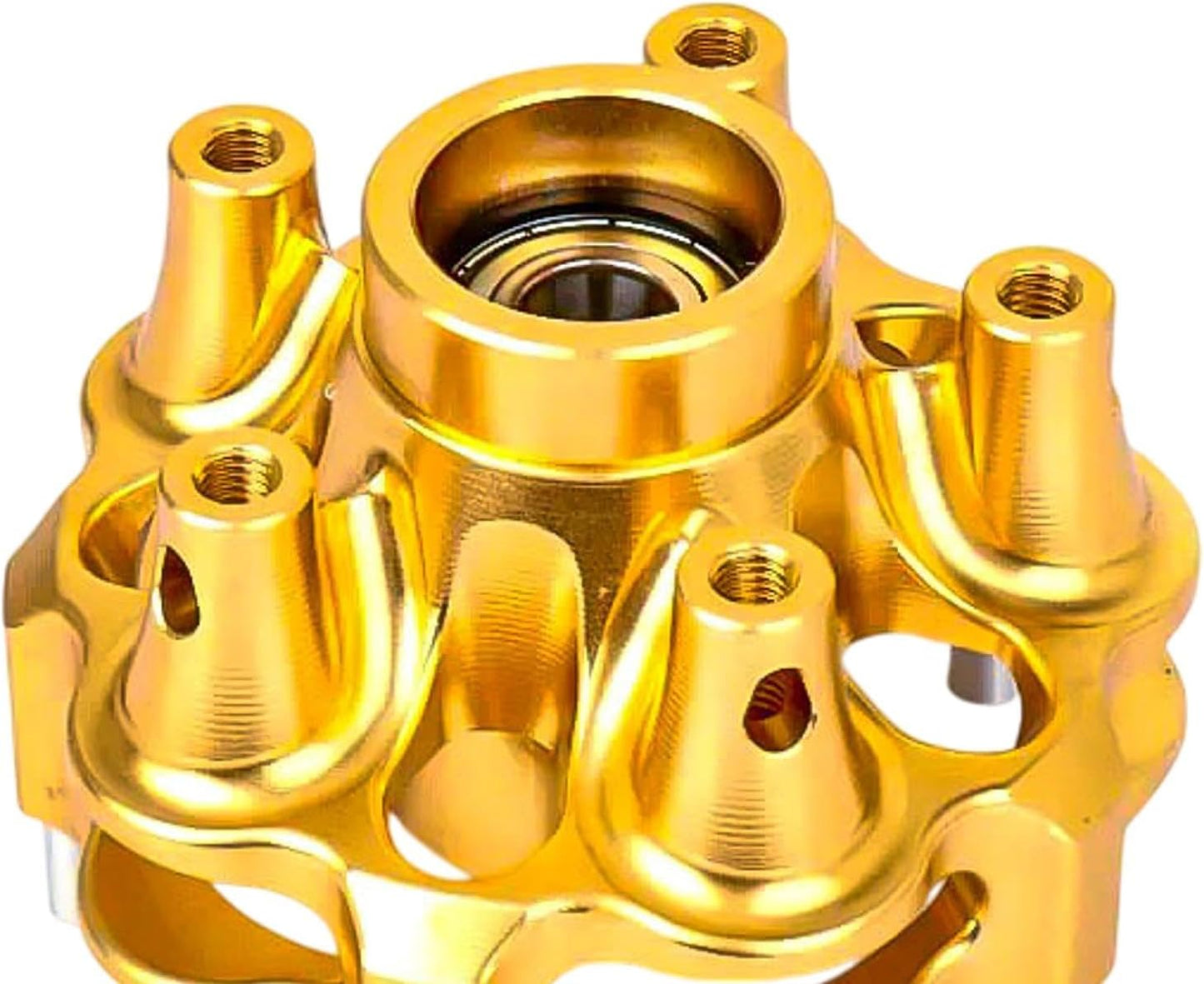 YIJU Front Brake Disc Wheel Hub Front Wheel Hub Spare Part Motorcycle Accessories Motorcycle Portable Front Wheel Hub Bearing Stud, gold