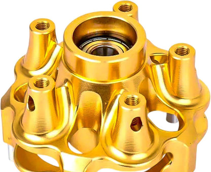 YIJU Front Brake Disc Wheel Hub Front Wheel Hub Spare Part Motorcycle Accessories Motorcycle Portable Front Wheel Hub Bearing Stud, gold