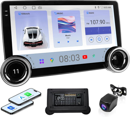 10.1" Wireless CarPlay & Android Auto Car Stereo - 2GB RAM 64GB ROM, DSP Sound, 1080P Backup Camera, Bluetooth 5.0, HD Touchscreen Media Receiver