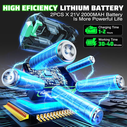 Mini Chainsaw Cordless,6 Inch Portable Electric Chainsaw with Automatic Oiler/Security Lock/Battery Powered Small Handheld Saw for Trees Branches Trimming,Wood Cutting, Gifts for Men Women