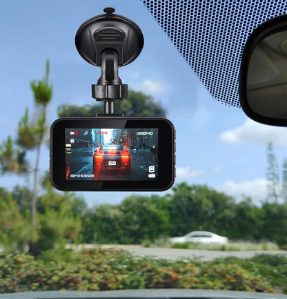 Orbit D111 1080P Full HD Dash Cam with 3" Display, G-Sensor, Loop Recording, 140° Wide-Angle Lens, Supports up to 64GB MicroSD, Compact Design