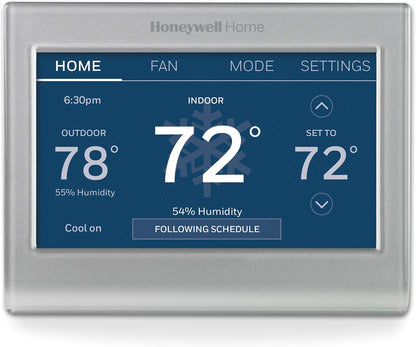Honeywell Home RTH9585WF1004 Wi-Fi Smart Color Thermostat, 7 Day Programmable, Touch Screen, Energy Star, Alexa Ready, Gray